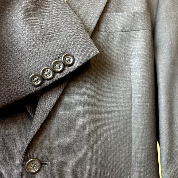 Pronto Uomo Sport Coat Blazer Natural Stretch Men's 48 XL Brown Wool Suit Jacket - Picture 4 of 12